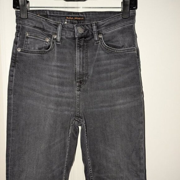 Nudie Jeans Co Hightop Tilde Night Spirit Dark Wash Rinse High Rise Tight Pant 6 - Picture 8 of 12